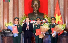 Thăng quân hàm cấp Tướng cho một số sỹ quan quân đội