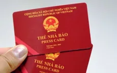 Thu thẻ nhà báo nguyên Trưởng VPĐD báo Kinh doanh & Pháp luật tại Hải Phòng