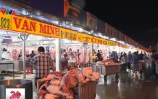 Chợ đầu mối Bình Điền: Nhu cầu mua thịt lợn tăng đột biến