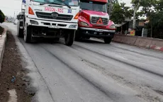 Đường vào cảng Cát Lái lại lún