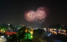 1 trận địa pháo hoa duy nhất tại Hà Nội phục vụ truyền hình trực tiếp đêm Giao thừa