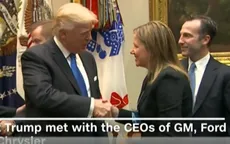 Tổng thống Trump gặp gỡ nhà sản xuất xe hơi hàng đầu Mỹ