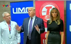 Tổng thống Mỹ Donald Trump đến Las Vegas sau vụ xả súng đẫm máu