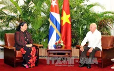 Phó Chủ tịch Quốc hội Tòng Thị Phóng hội kiến các lãnh đạo Cuba