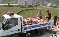Cao Bằng: Thu giữ hơn 2 tấn thịt lợn không rõ nguồn gốc