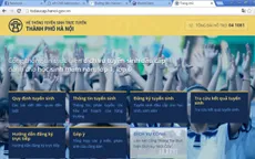 Đăng ký trực tuyến tuyển sinh đầu cấp tại Hà Nội khá thông suốt