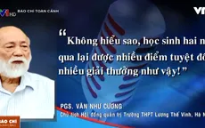 Phát hoảng vì việc học sinh "bội thực" điểm 10