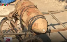 Bắt vụ vận chuyển quả bom nặng trên 300kg