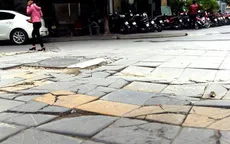 Mục sở thị công trường sản xuất đá tự nhiên lát vỉa hè của Hà Nội