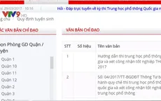 TP.HCM mở cổng tư vấn trực tuyến về  kỳ thi THPT quốc gia 2017