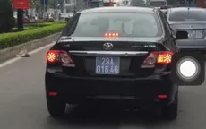 Xử phạt lái xe biển xanh đi vào làn đường bus nhanh BRT