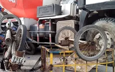 Hai xe ba gác đâm hông xe bồn, người điều khiển xe bị thương nặng