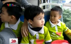 Học sinh mầm non trải nghiệm xe bus nhanh