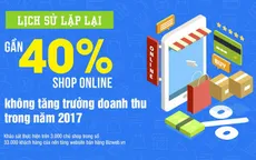 40% cửa hàng online không tăng trưởng trong năm 2017
