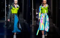 Dàn mẫu của Maison Margiela gây ấn tượng với thiết kế phát sáng dưới đèn flash