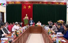 Trưởng ban Tuyên giáo Trung ương Võ Văn Thưởng làm việc với Ban Thường vụ Tỉnh ủy Quảng Trị