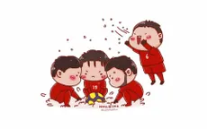 "Chết ngất" với loạt tranh hoạt hình siêu đáng yêu về U23 của cộng đồng mạng