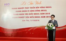 Vinh danh doanh nghiệp, doanh nhân tiêu biểu khu vực ĐBSCL năm 2018
