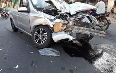 Xe tải tông liên hoàn hai ô tô khiến một người nhập viện