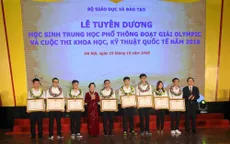 Tuyên dương học sinh THPT đoạt giải Olympic và Cuộc thi Khoa học kỹ thuật quốc tế 2018