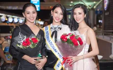 Hoa hậu Tiểu Vy tiễn cô bạn thân thiết lên đường thi Hoa hậu Quốc tế 2018