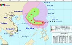 Bão Yutu giật cấp 16, gây mưa ở Đông Bắc Biển Đông