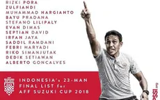 ĐT Indonesia chốt danh sách 23 cầu thủ dự AFF Cup 2018