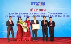 VietnamPlus kỷ niệm 10 năm thành lập và đón nhận Huân chương Lao động hạng Nhì