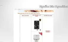 Sở Y tế TP.HCM yêu cầu ngừng quảng cáo máy lọc nước Yakyo ngừa ung thư