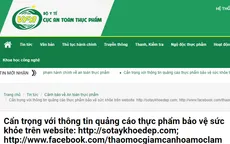 Sản phẩm Thảo mộc Hoa Mộc Lâm có dấu hiệu vi phạm quảng cáo trên một số website