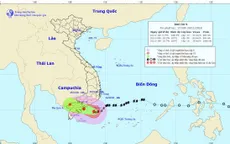 4h sáng mai, tâm bão số 9 ở bờ biển Nam Bình Thuận - Bến Tre