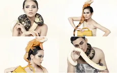 Vượt qua nỗi sợ, top 10 The Face Vietnam 2018 cuốn hút trong bộ ảnh chụp cùng trăn, rắn