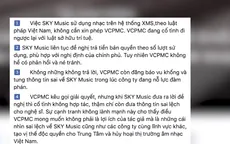 Sky Music phản hồi về việc vi phạm quyền tác giả