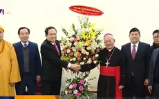 Chủ tịch Ủy ban Trung ương MTTQ Việt Nam Trần Thanh Mẫn chúc mừng lễ Giáng sinh năm 2018