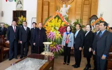 Bà Trương Thị Mai chúc mừng Giáng sinh tại Hải Phòng