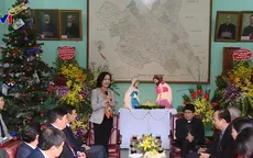 Trưởng Ban Dân vận Trung ương chúc mừng Giáng sinh Giáo phận Hưng Hóa
