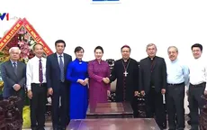 Chủ tịch Quốc hội chúc mừng Giáng sinh Tòa Tổng Giáo phận TP.HCM