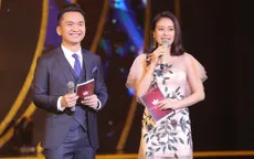 MC Phí Linh khoe vóc dáng mảnh mai bên cạnh bạn dẫn Hạnh Phúc