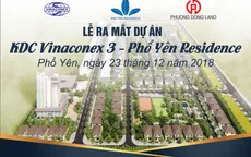 Ngày 23/12/2018, Vinaconex 3 chính thức cho ra mắt dự án Phổ Yên Residence