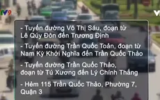 Hạn chế lưu thông trên một số tuyến đường quận 3, TP.HCM