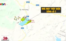 Vỡ đê kè nước thủy điện sông Lô 2