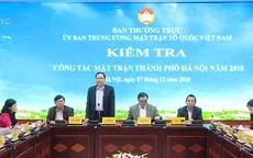 Kiểm tra công tác mặt trận tại Hà Nội