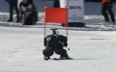 Robot đua tài trượt tuyết bên lề Olympic Pyeongchang 2018