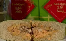 Độc đáo món bánh chưng nhân cá hồi ngày Tết