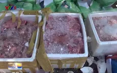 Phát hiện 300 kg thịt heo không rõ nguồn gốc