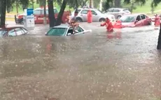 Mưa đá bất ngờ gây ngập đường phố ở Mexico