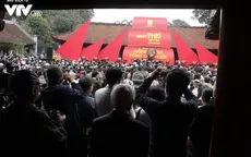 Văn Miếu rộn ràng trong ngày hội thơ 2018
