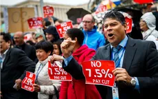 Nhân viên LHQ biểu tình phản đối biện pháp khắc khổ