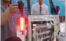 Thái Lan: Phát minh cửa thoát hiểm khẩn cấp khi xe chìm