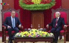 Tổng Bí thư Nguyễn Phú Trọng tiếp Bộ trưởng Bộ Ngoại giao Nga